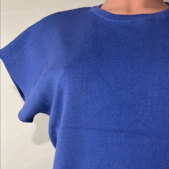 Staccato Blue Dolman Sleeve Knit Top T Shirt Women’s Size Medium - Picture 3 of 10